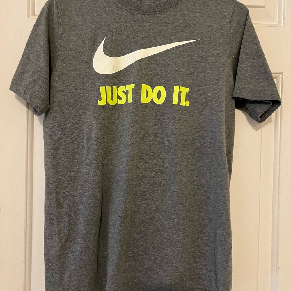Nike Gray Tee with White Logo